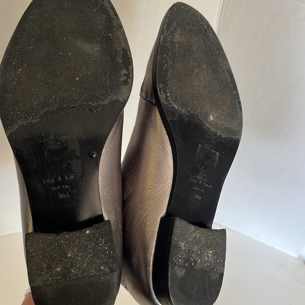 Rag & Bone Silver/Gunmetal Chelsea Booties - Size 38.5 - Picture 9 of 11